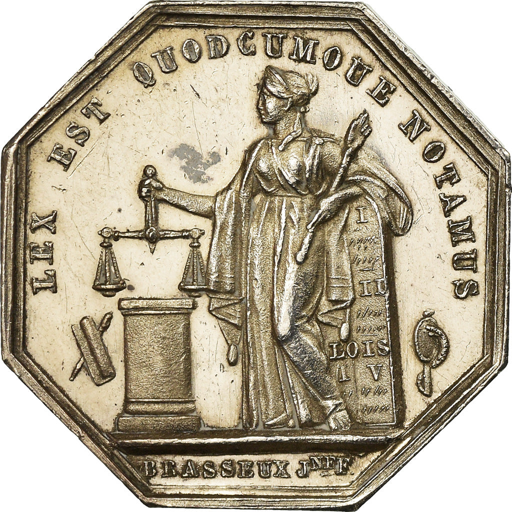 Francia, Token, Notaires de l'Arrondissement d'Evreux, Eure, Brasseux, SPL-