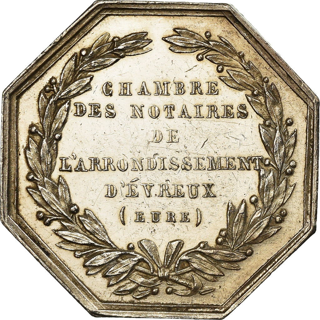 Francia, Token, Notaires de l'Arrondissement d'Evreux, Eure, Brasseux, SPL-