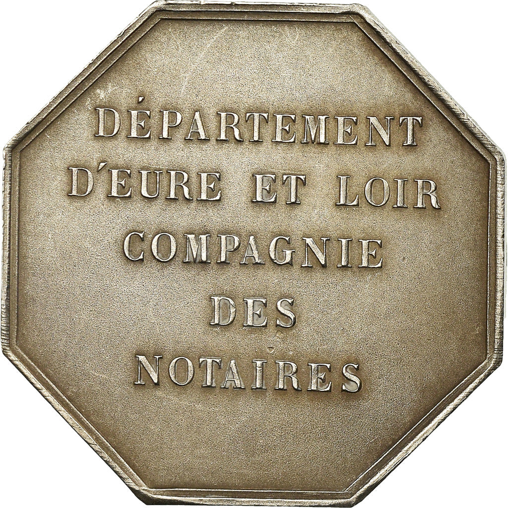 France, Token, Notaires de l'Arrondissement d'Eure et loir, 1836, Barre, MS(63)