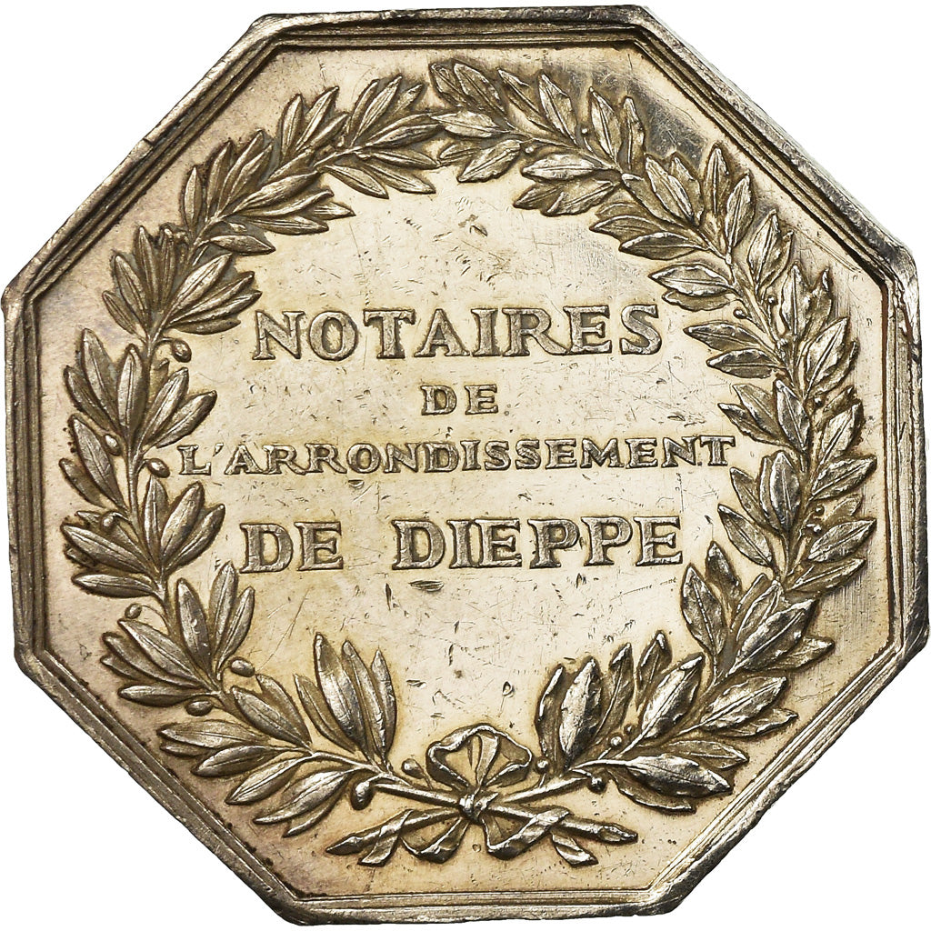 France, Jeton, Louis Philippe Ier, Notaires de l'Arrondissement de Dieppe