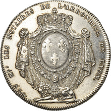 France, Token, Restauration, Notaires de Lyon, 1812, Tiolier, AU(55-58), Silver