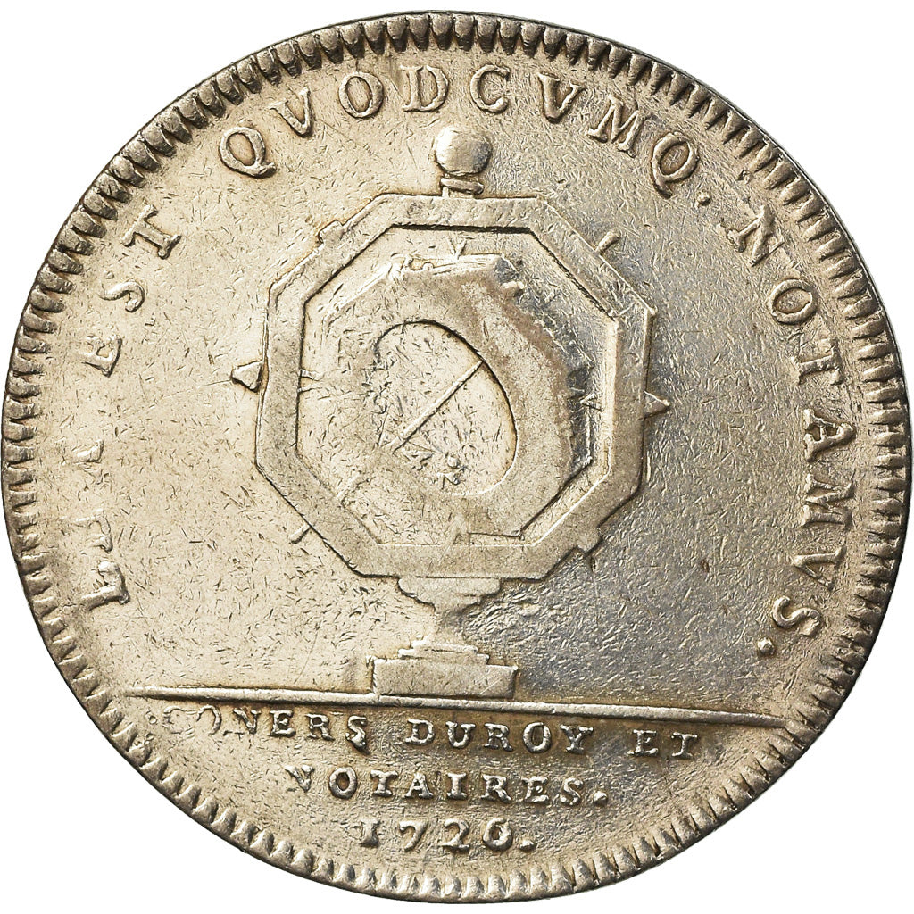 Frankrijk, Token, Louis XV, Notaires Royaux de Paris, 1720, R.Filius, ZF