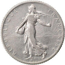FRANCE, Semeuse, Franc, 1911, Paris, KM #844.1, VF(30-35), Silver, 23, Gadoury..