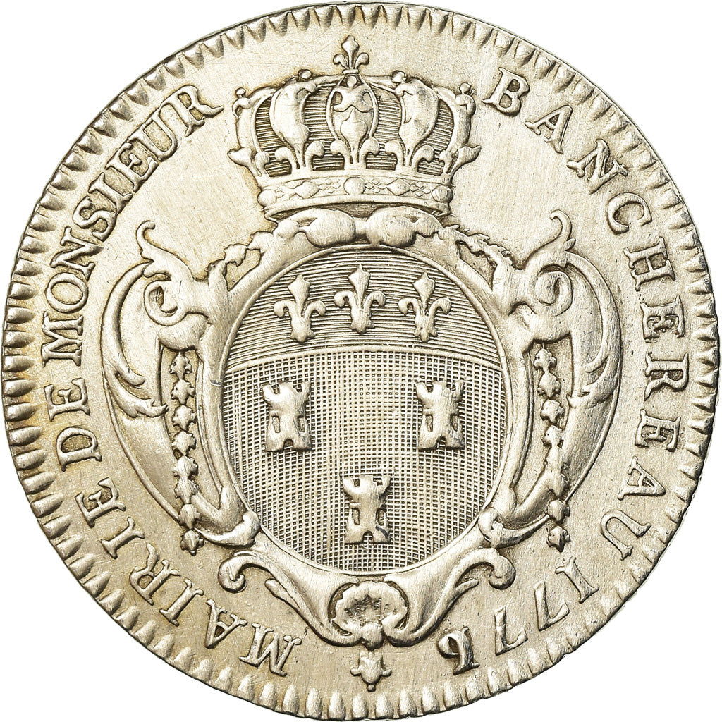 France, Jeton, Louis XVI, Touraine, Noblesse et Villes, Michel Banchereau, 1776