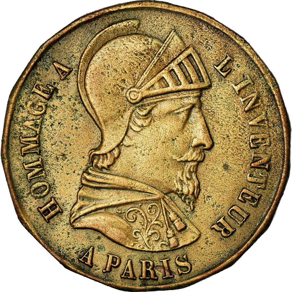 France, Token, Trades, Crayons Mengin, Faubourg Saint-Martin, AU(55-58), Brass