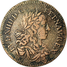 France, Token, Louis XIV, Conseil du Roi, History, EF(40-45), Copper
