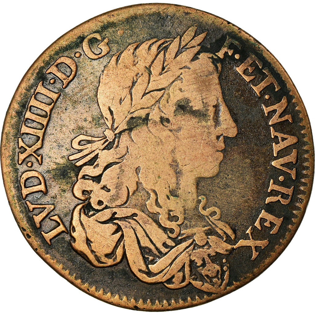 France, Token, Louis XIV, Iustis spes pacis in armis, History, EF(40-45), Copper