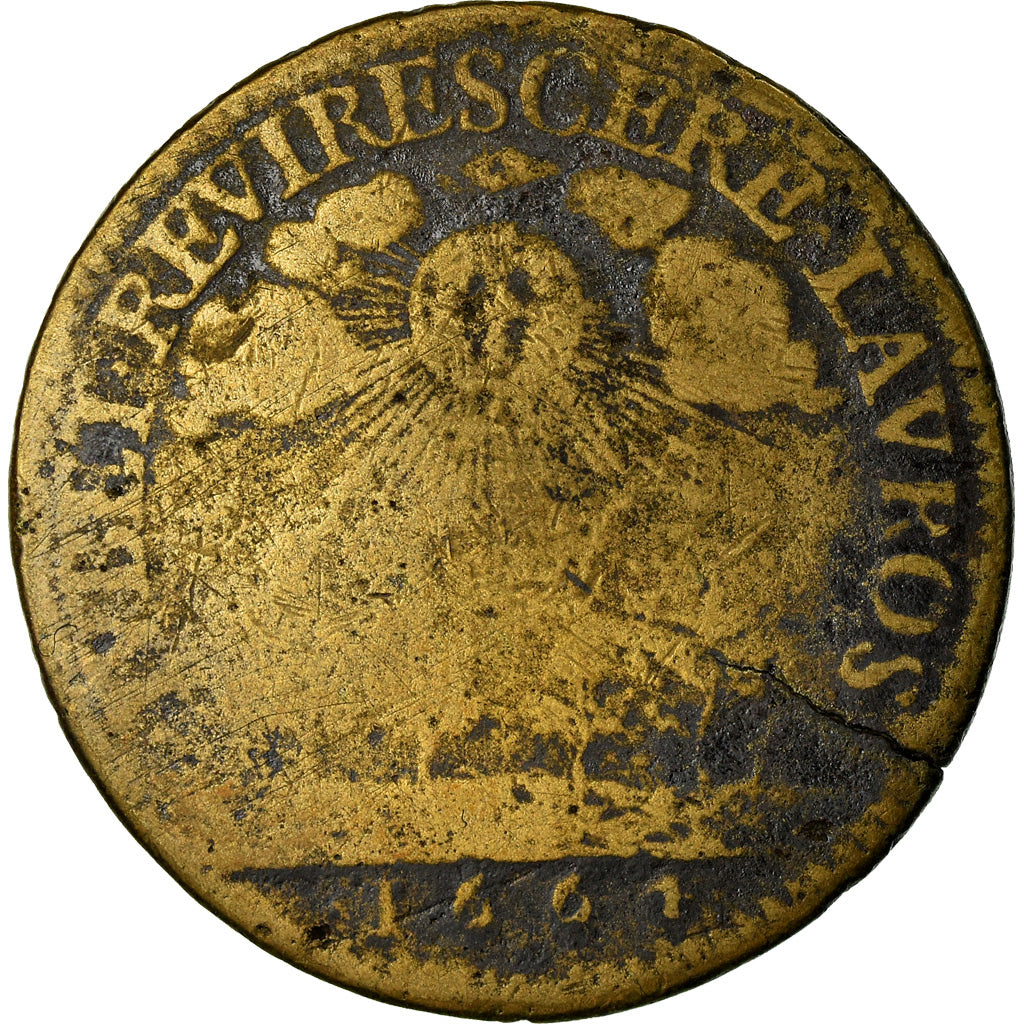 France, Token, Louis XIV, Mariage du Roi, History, 1661, VG(8-10), Copper