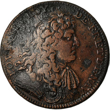 Frankreich, Token, Louis XIV, La Flandre Subjuguée, History, 1677, S+, Kupfer