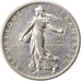 FRANCE, Semeuse, Franc, 1912, Paris, KM #844.1, AU(50-53), Silver, 23, Gadoury..