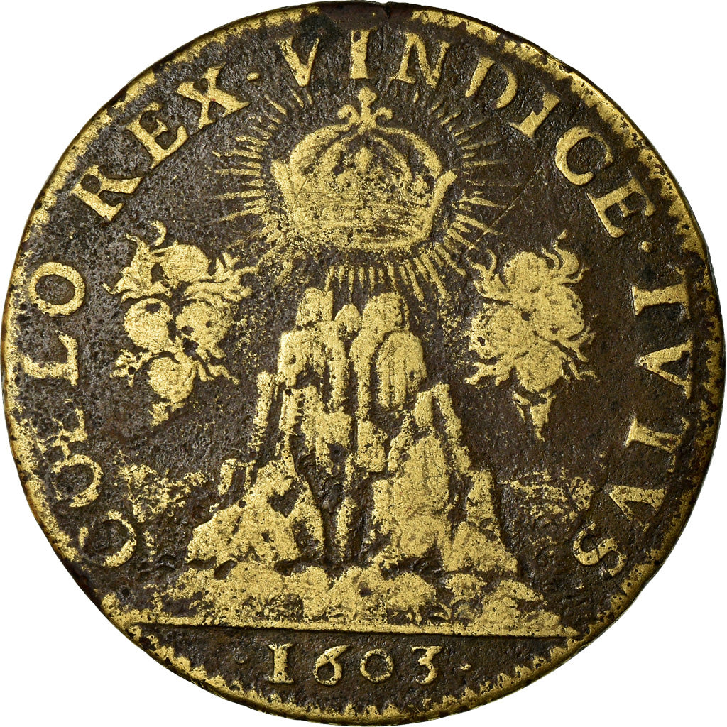 France, Token, Henri IV, Cour des Monnaies de Paris, History, 1603, VF(20-25)