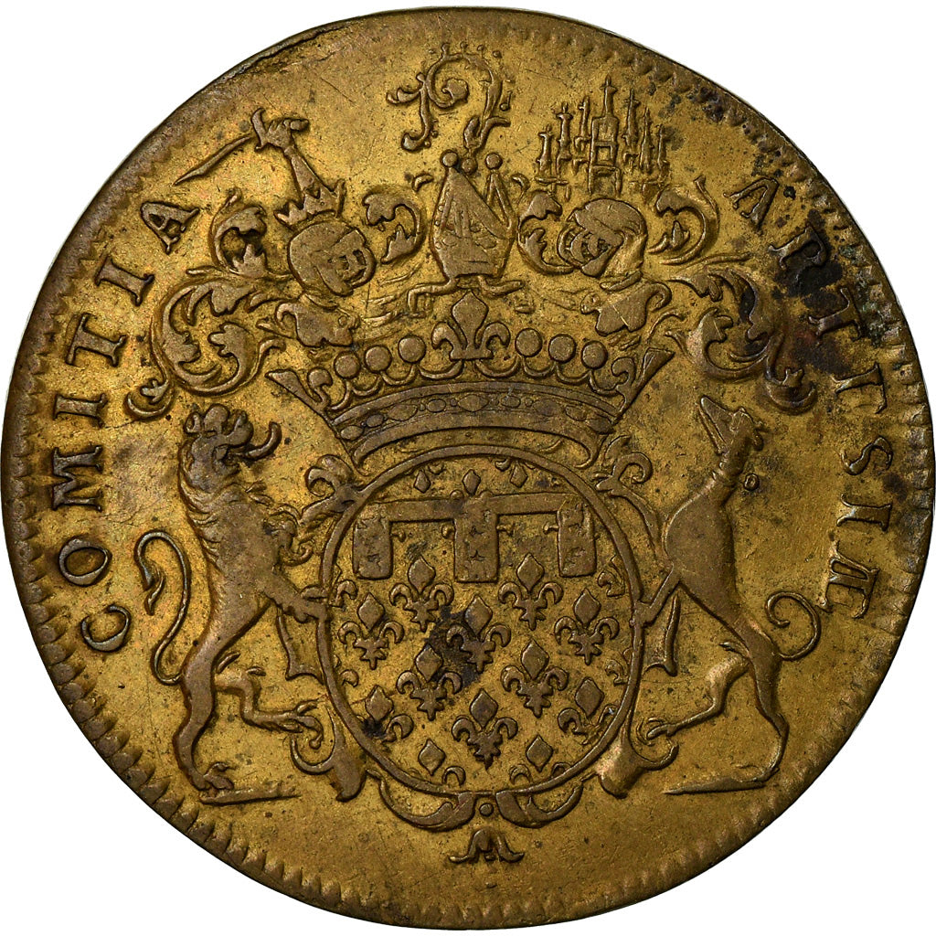 France, Token, Louis XV, Etats d'Artois, History, Duvivier, EF(40-45), Copper