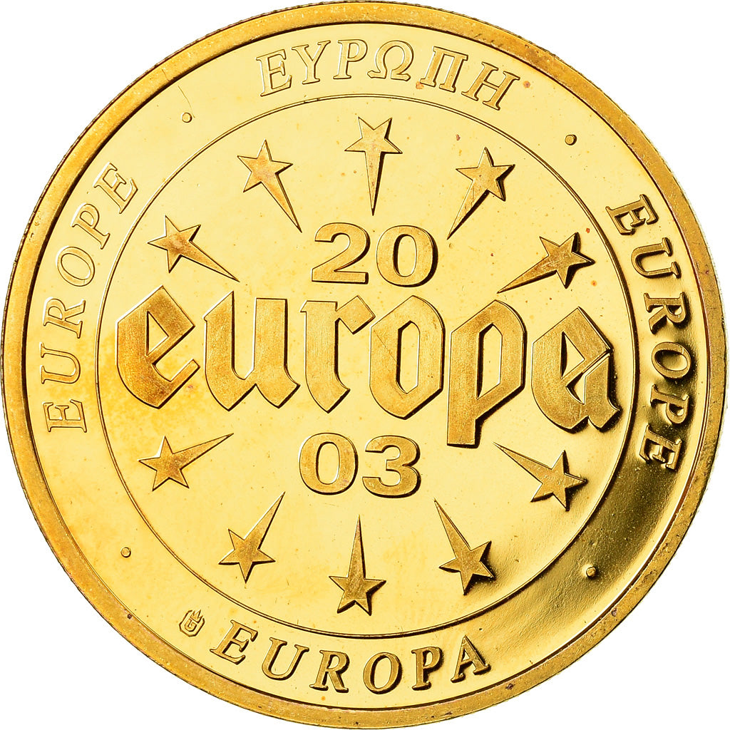 Luxembourg, Medal, Europa, 100 Francs, Politics, Society, War, 2003, MS(65-70)