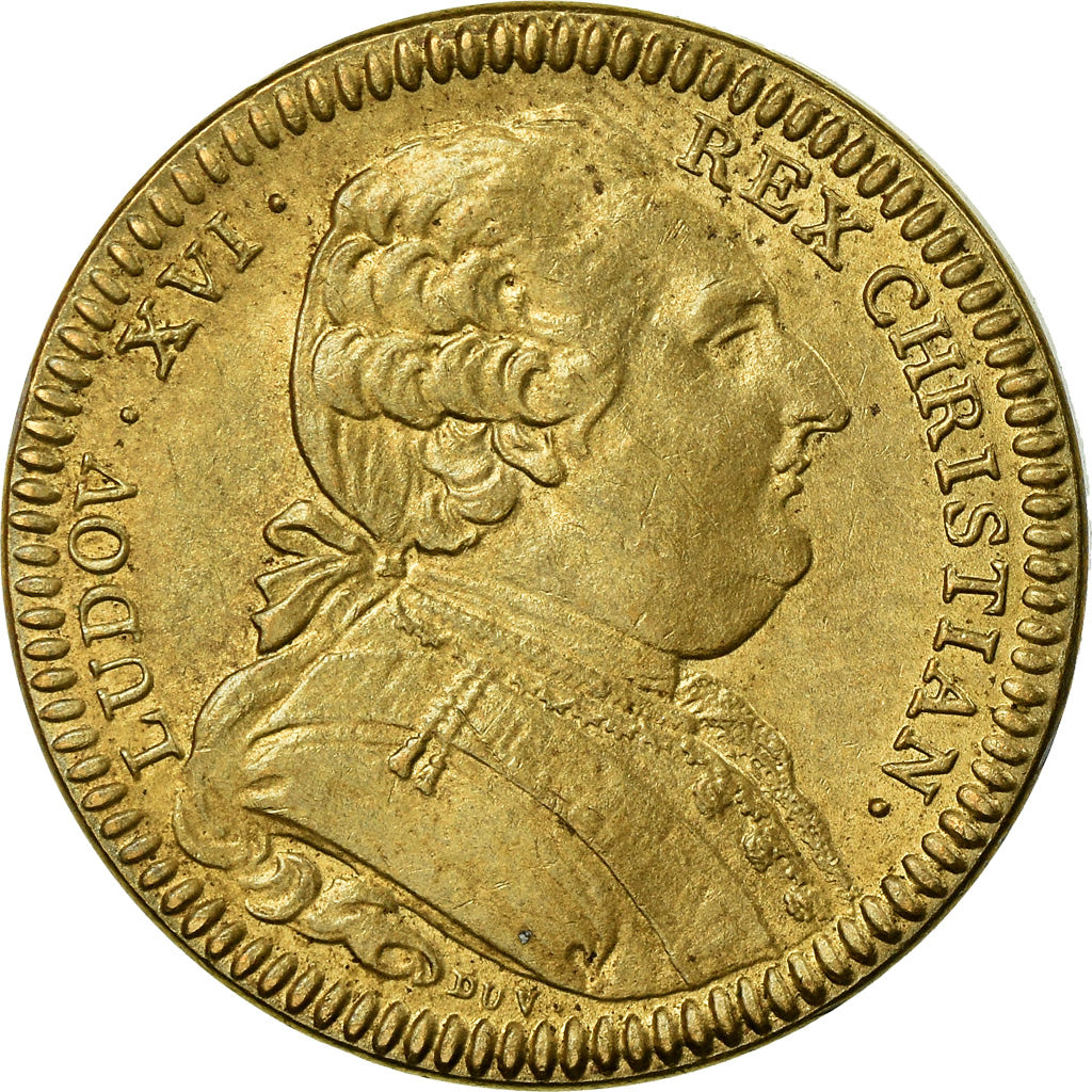 Francia, Token, Louis XVI, États de Bretagne, Rennes, History, Restrike, SPL