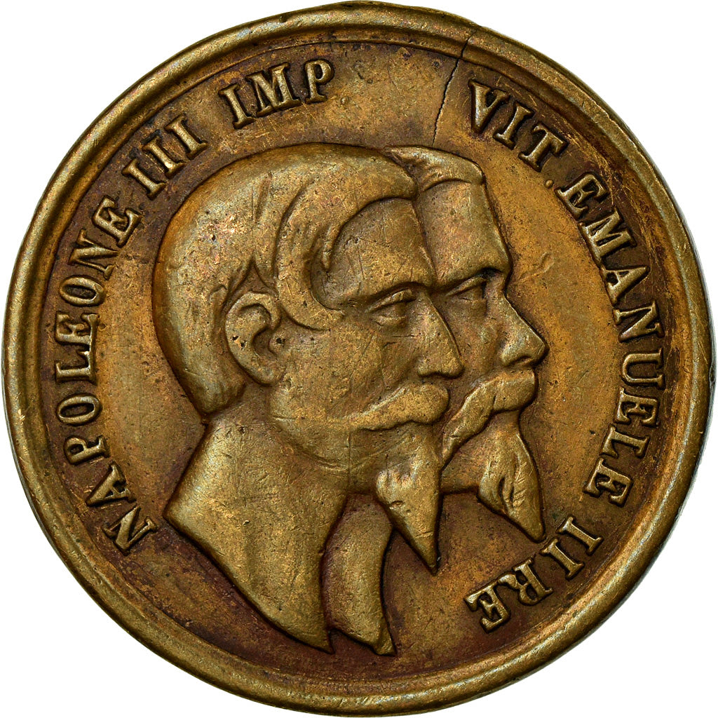 Italia, Token, Riuniti, Italia-Francia, Napoléon III, Vitorio Emanuele