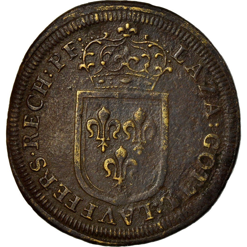 France, Token, Louis XIV, Nuremberg, Cornélius Lauffers, History, VF(30-35)