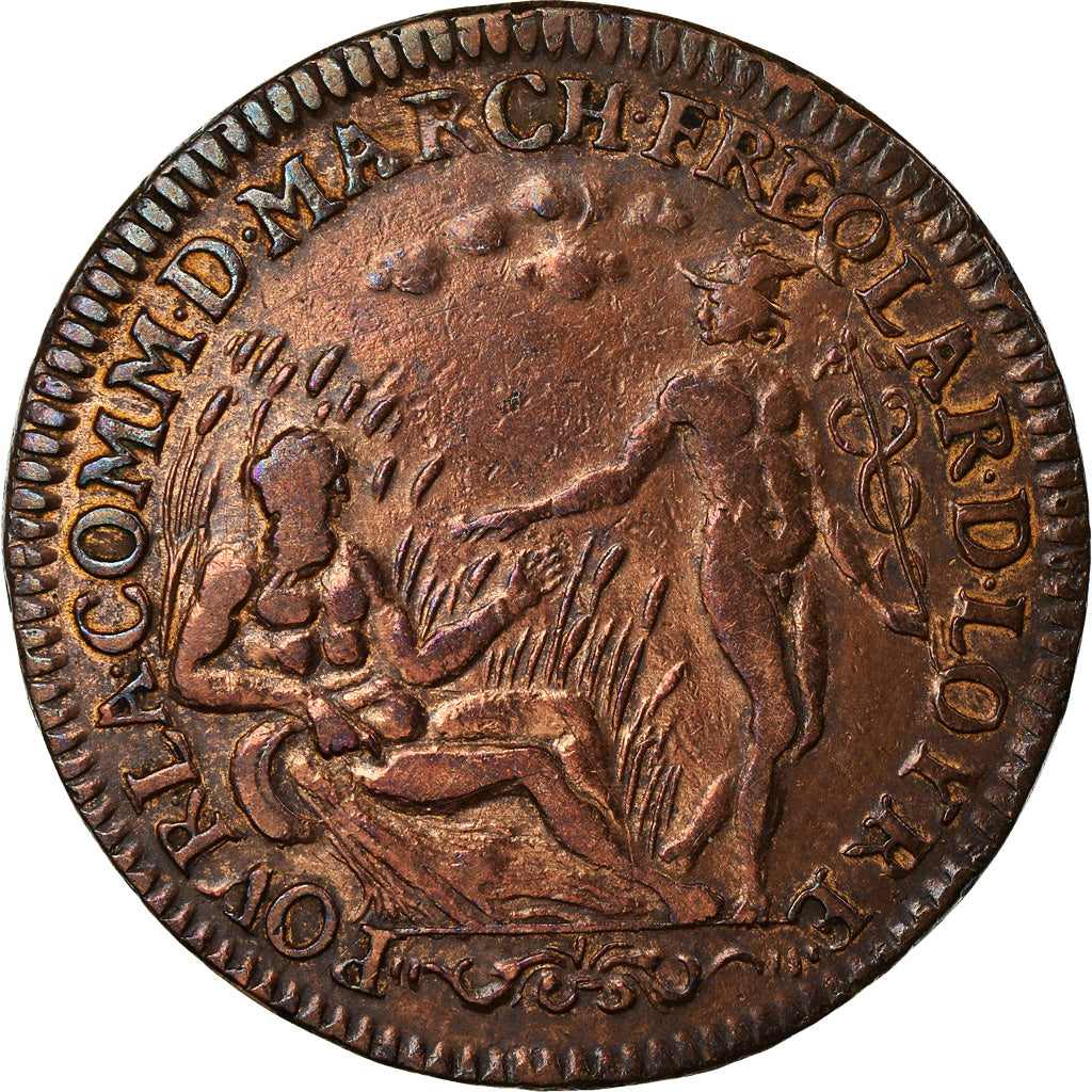 France, Token, Louis XIV Le Grand, History, EF(40-45), Copper