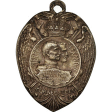 Serbia, medaglia, Journée Serbe, 1916, BB+, Bronzo argentato
