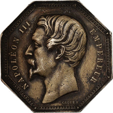 France, Token, Napoléon III, Banque, Agents de Change de Paris, 1853, Caqué