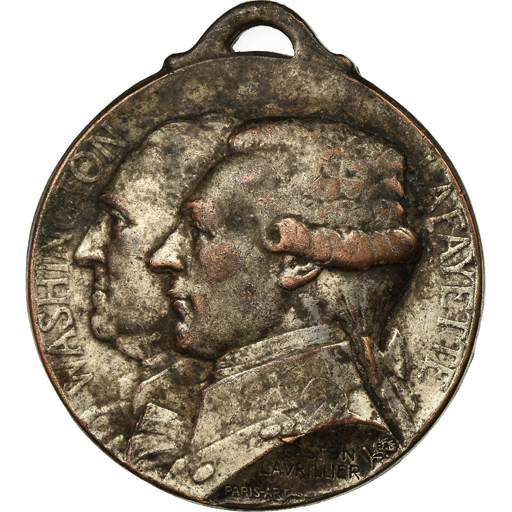 Frankrijk, Medaille, Journée de Paris, 1917, Washington and Lafayette, History