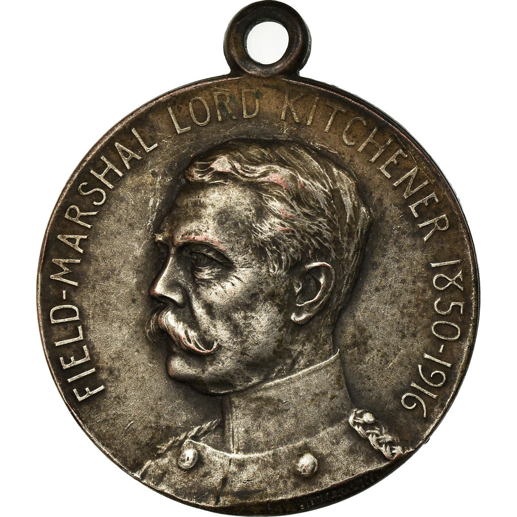 France, Medal, Field Marshal Lord Kitchener, Politics, Society, War, 1916