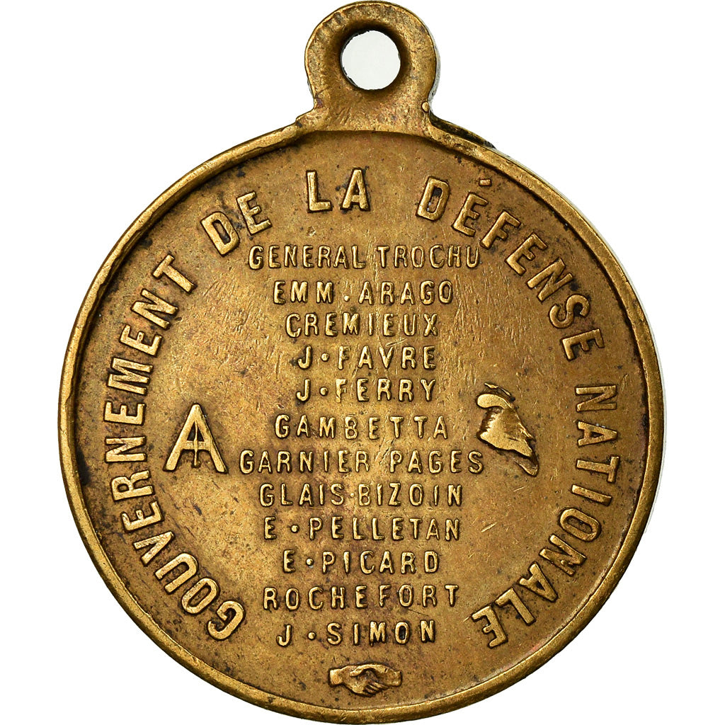 France, Médaille, Général Trochu, Gouvernement de la Défense Nationale