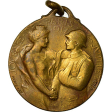 Francia, medalla, Journée de Paris, Politics, Society, War, 1917, Paris-Art