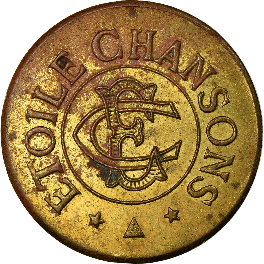 France, Jeton, Etoile Chansons - 23 Avenue de Wagram, Paris, TTB+, Cuivre