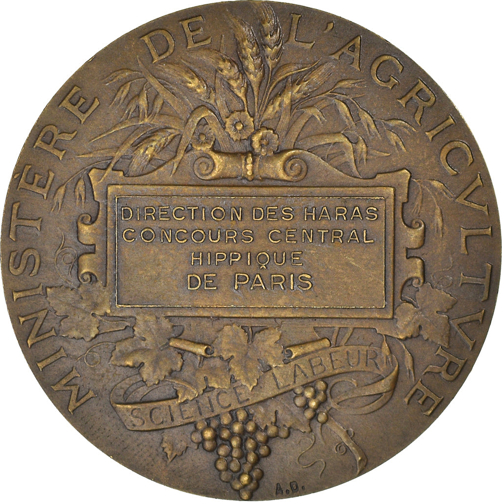 France, Medal, Direction des Haras, Concours Central Hippique de Paris, Alphée