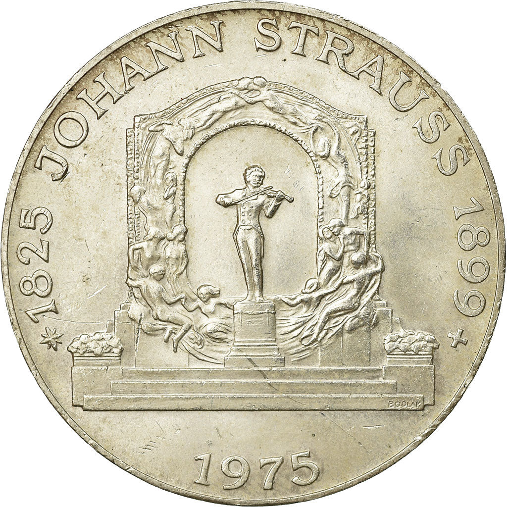 Coin, Austria, 100 Schilling, 1975, AU(55-58), Silver, KM:2923