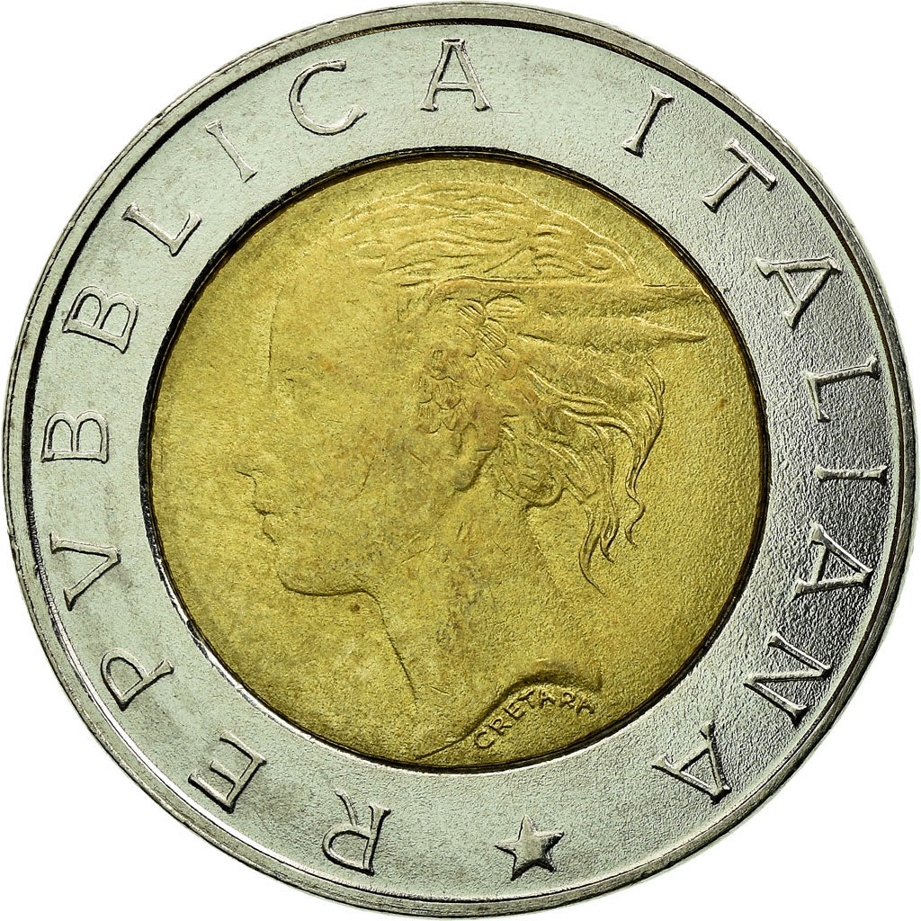 Coin, Italy, Istituto Nazionale di Statistica, 500 Lire, 1996, Rome, EF(40-45)