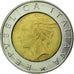 Monnaie, Italie, Istituto Nazionale di Statistica, 500 Lire, 1996, Rome, TTB
