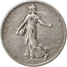 FRANCE, Semeuse, Franc, 1914, Paris, KM #844.1, VF(30-35), Silver, 23, Gadoury..