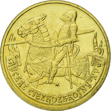 Monnaie, Pologne, RYCERZ CIEZKOZBROJNY-XV, 2 Zlote, 2007, Warsaw, TTB, Laiton