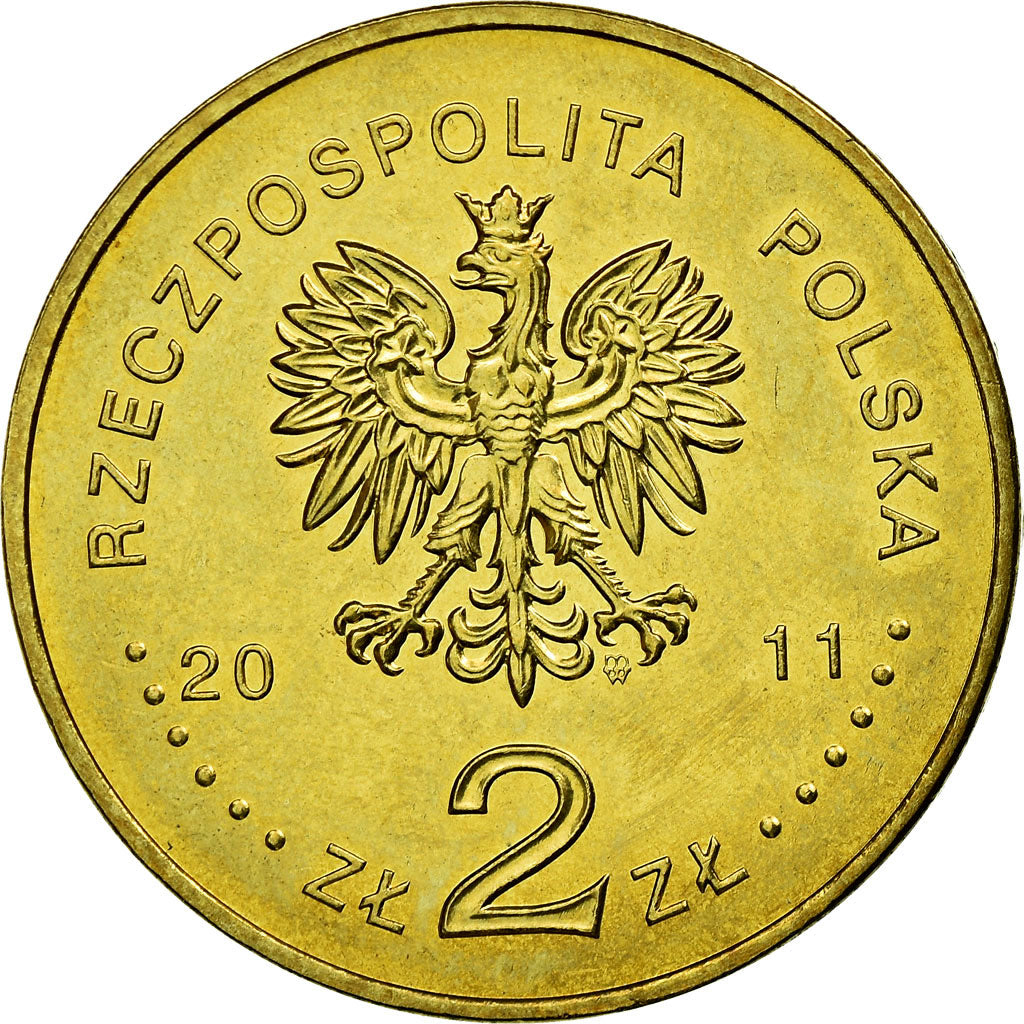 Coin, Poland, Krakow, 2 Zlote, 2011, Warsaw, EF(40-45), Brass, KM:805