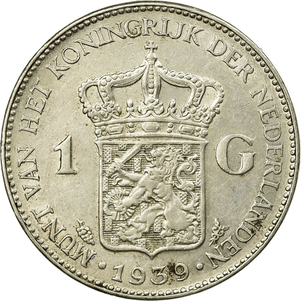 Coin, Netherlands, Wilhelmina I, Gulden, 1939, EF(40-45), Silver, KM:161.1