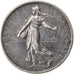 FRANCE, Semeuse, Franc, 1914, Paris, KM #844.1, AU(50-53), Silver, 23, Gadoury..