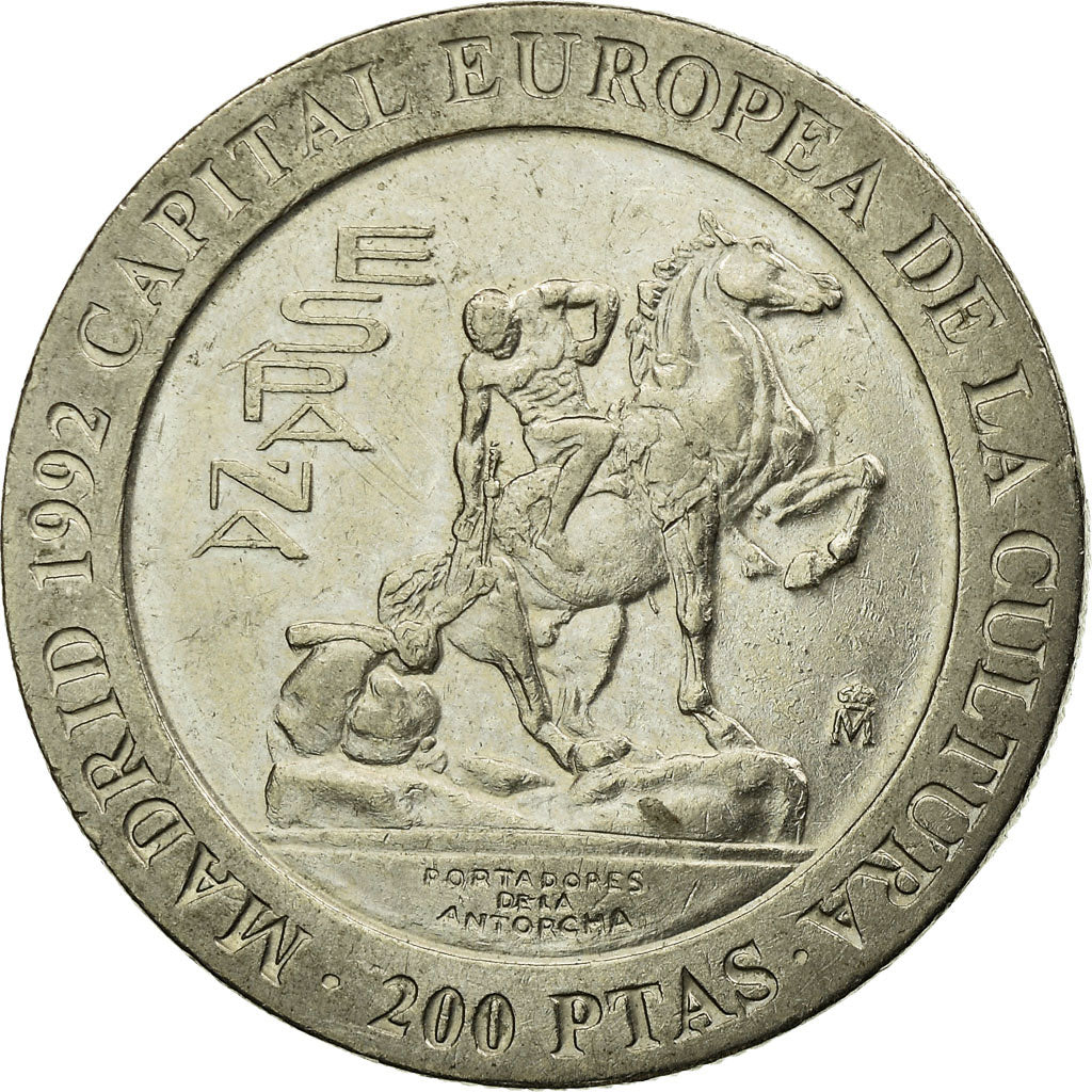Coin, Spain, Juan Carlos I, Madrid - European Culture Capital, 200 Pesetas