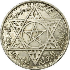 Coin, Morocco, Mohammed V, 200 Francs, AH 1372/1953, Paris, EF(40-45), Silver