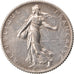 FRANCE, Semeuse, Franc, 1914, Paris, KM #844.1, AU(50-53), Silver, 23, Gadoury..