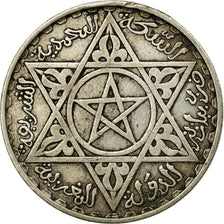 Coin, Morocco, Mohammed V, 200 Francs, AH 1372/1953, Paris, EF(40-45), Silver