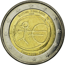 Finlandia, 2 Euro, EMU 10th Anniversary, 2009, SPL-, Bi-metallico, KM:144