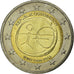 Áustria, 2 Euro, 10 ans de l'Euro, 2009, AU(55-58), Bimetálico, KM:3175