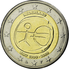 Netherlands, 2 Euro, 10 ans de l'Euro, 2009, AU(55-58), Bi-Metallic, KM:281