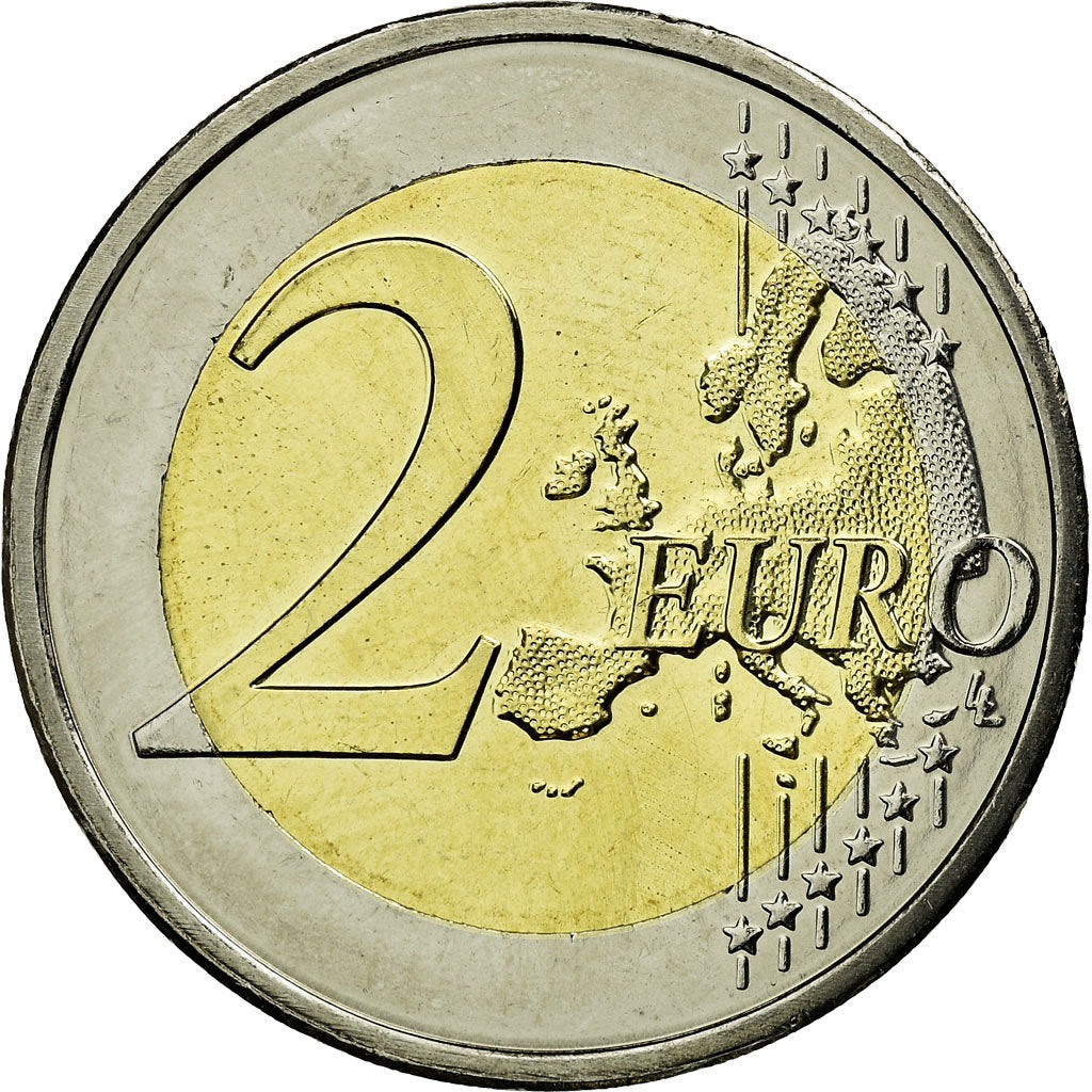 Netherlands, 2 Euro, 10 ans de l'Euro, 2009, AU(55-58), Bi-Metallic, KM:281