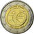 Cypr, 2 Euro, 10 years euro, 2009, AU(55-58), Bimetaliczny, KM:89