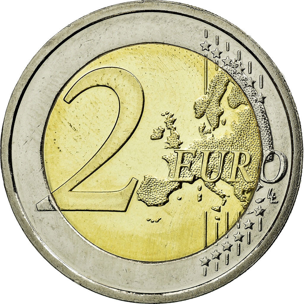 IRELAND REPUBLIC, 2 Euro, 10 ans de l'Euro, 2009, AU(55-58), Bi-Metallic, KM:62