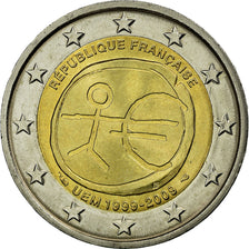 Frankrijk, 2 Euro, EMU 10th Anniversary, 2009, PR, Bi-Metallic, Gadoury:11