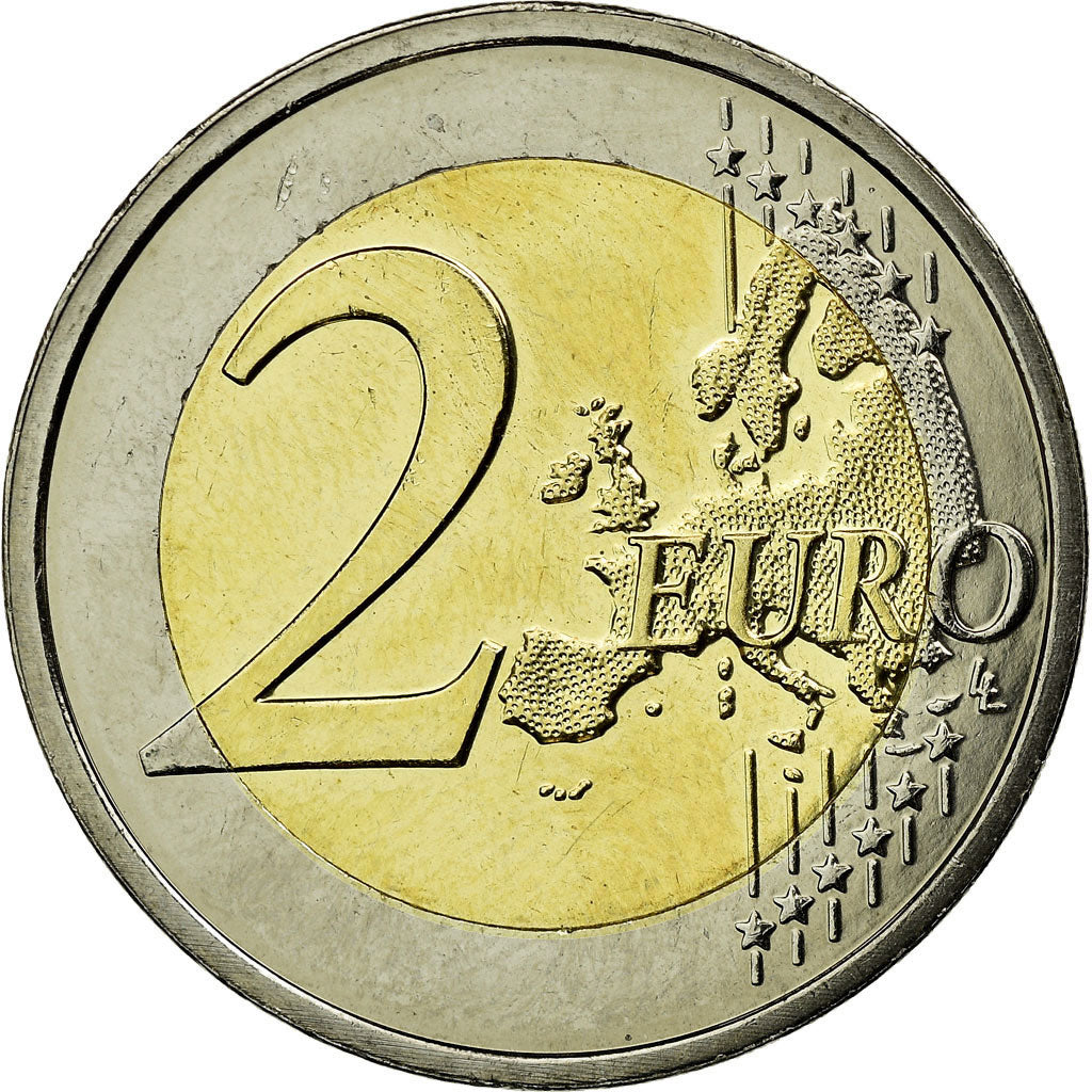 Malta, 2 Euro, E.M.U., 10th Anniversary, 2009, AU(55-58), Bi-Metallic, KM:134