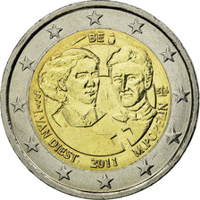 Belgium, 2 Euro, International Women's Day, 100th Anniversary, 2011, EF(40-45)